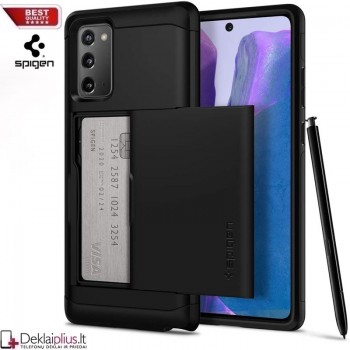 Spigen Slim Armor Cs dėklas - juodas (Samsung Note 20) Spigen Slim Armor Cs dėklas - juodas (Samsung Note 20)